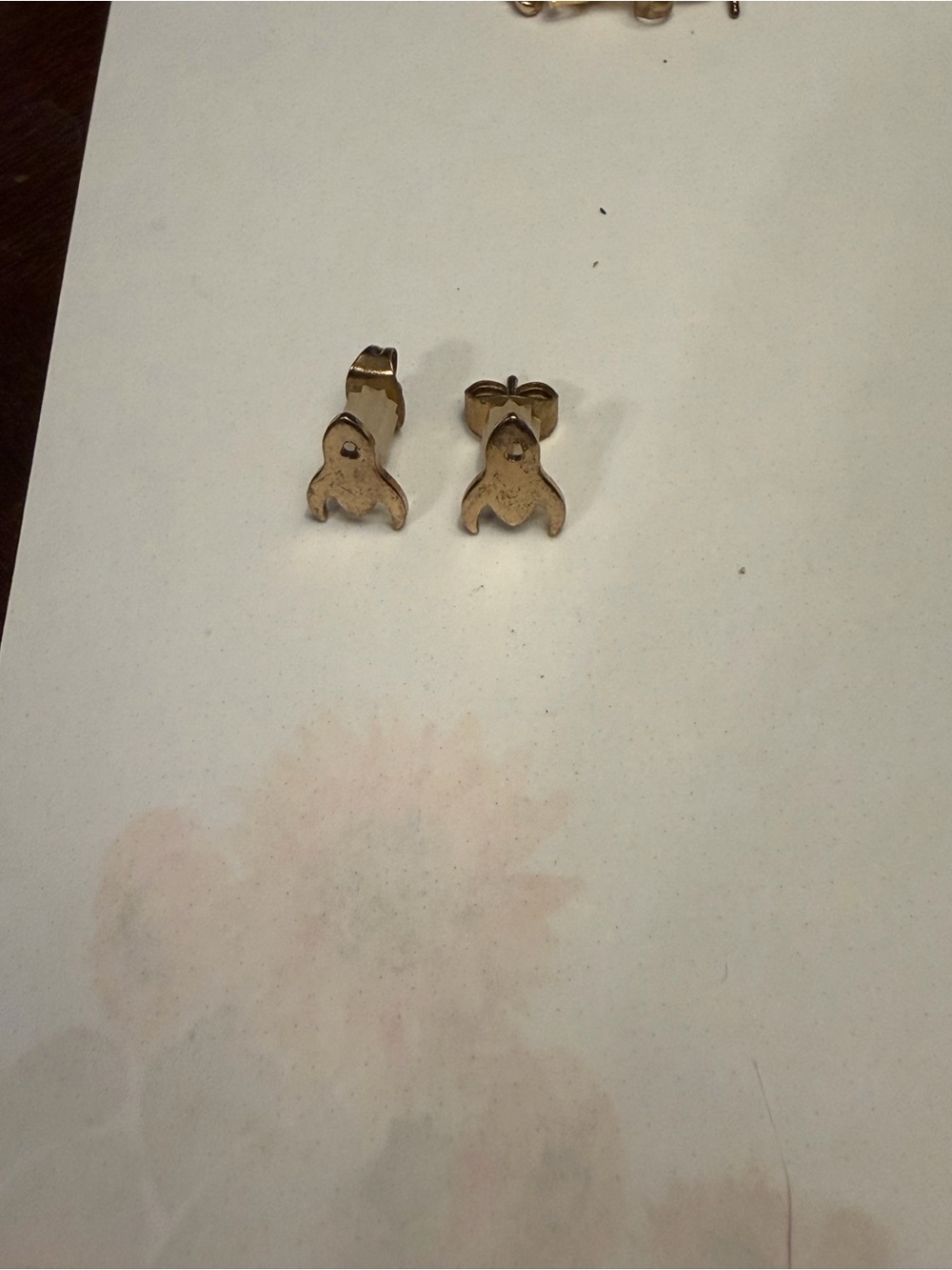 Gold Rocketship Stud Earrings